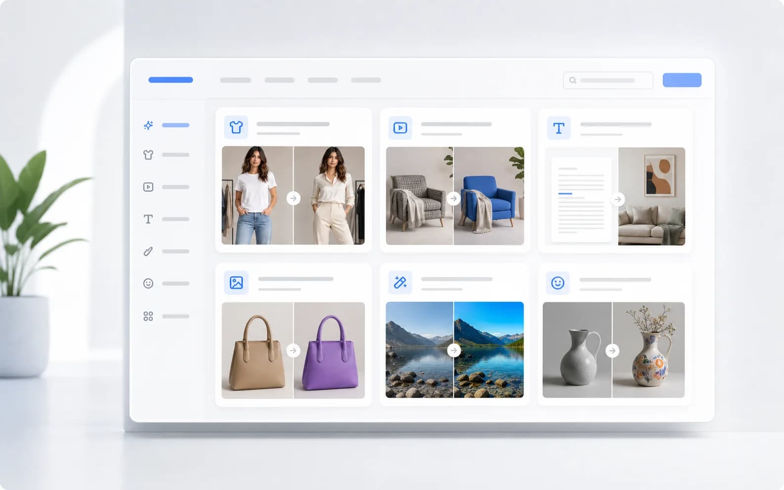 AI features directory interface preview